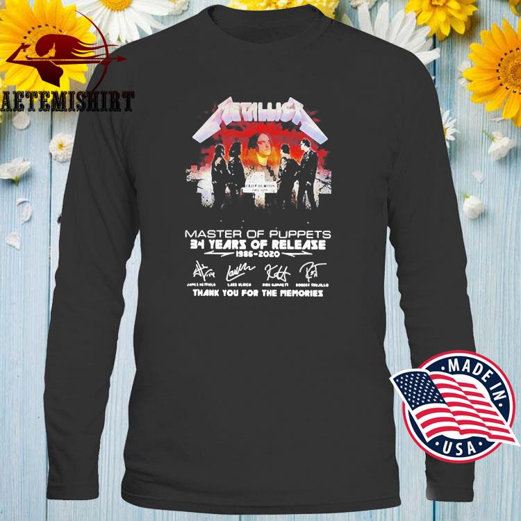 master of puppets long sleeve