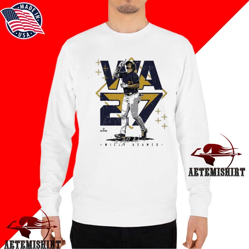 Willy Adames WA 27 Milwaukee Brewers signature shirt, hoodie, sweater, long  sleeve and tank top