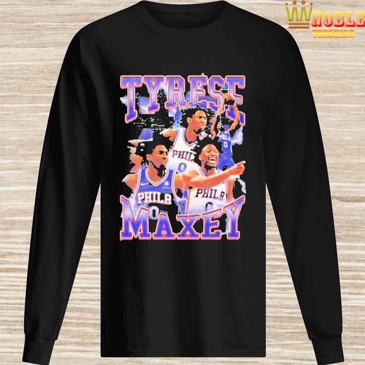 Official Tyrese maxey philadelphia 76ers 90s style vintage bootleg T-shirt,  hoodie, tank top, sweater and long sleeve t-shirt
