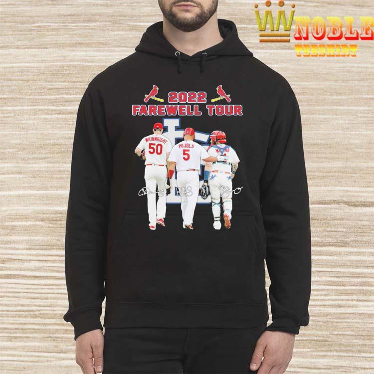 Official St Louis Cardinals Adam Wainwright Albert Pujols and Molina 2022  farewell tour signatures t-shirt, hoodie, sweater, long sleeve and tank top