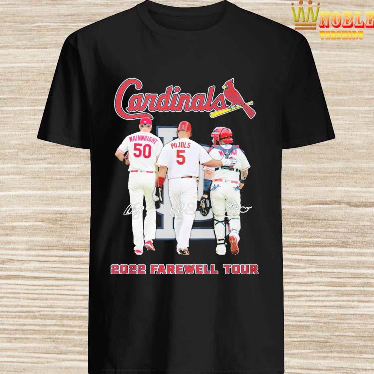 St Louis Cardinals Adam Wainwright Albert Pujols And Yadier Molina