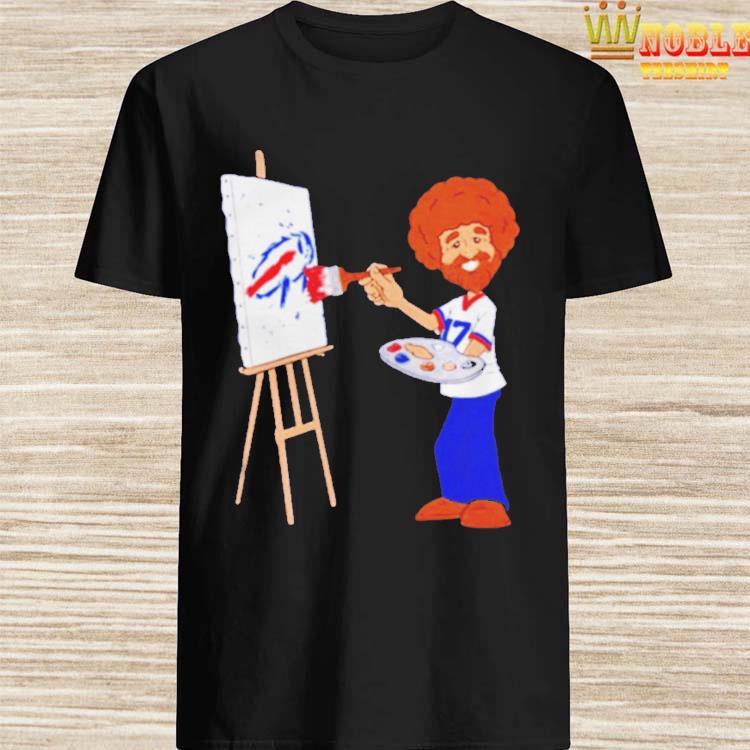 Bob Ross Happy Little Touchdowns Buffalo Bills T-Shirt, hoodie