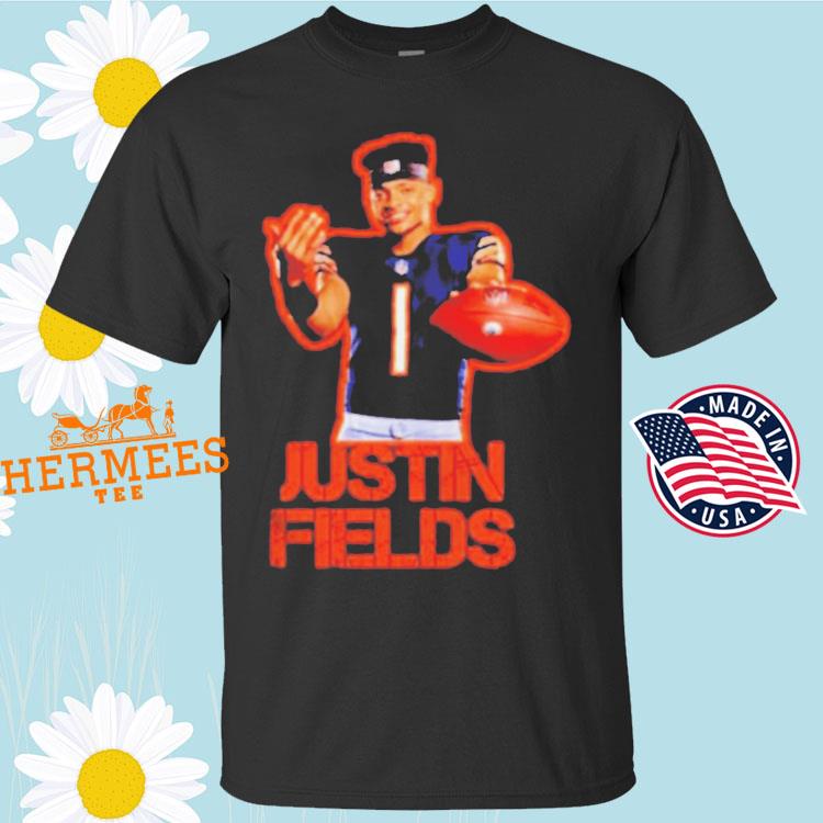 Official chicago Bears Justin Fields T-Shirt, hoodie, tank top, sweater and  long sleeve t-shirt