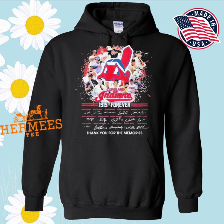 The Cleveland Indians 1915 forever thank you for the memories shirt,  hoodie, sweater and v-neck t-shirt