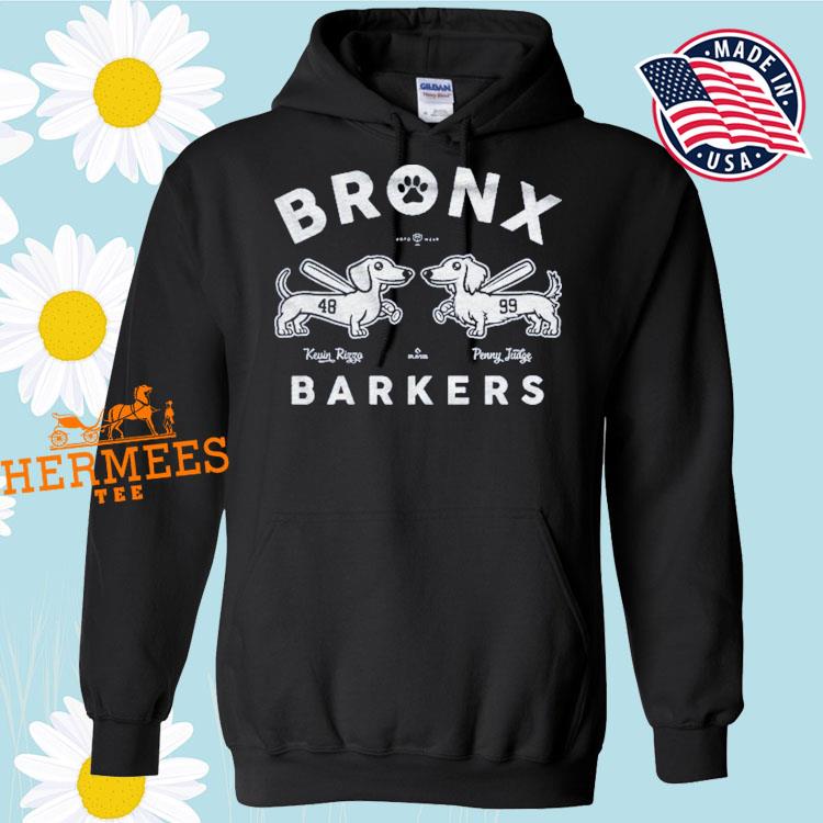 New York Yankees Baseball Kevin Rizzo and Penny Judge Bronx Barkers T Shirt