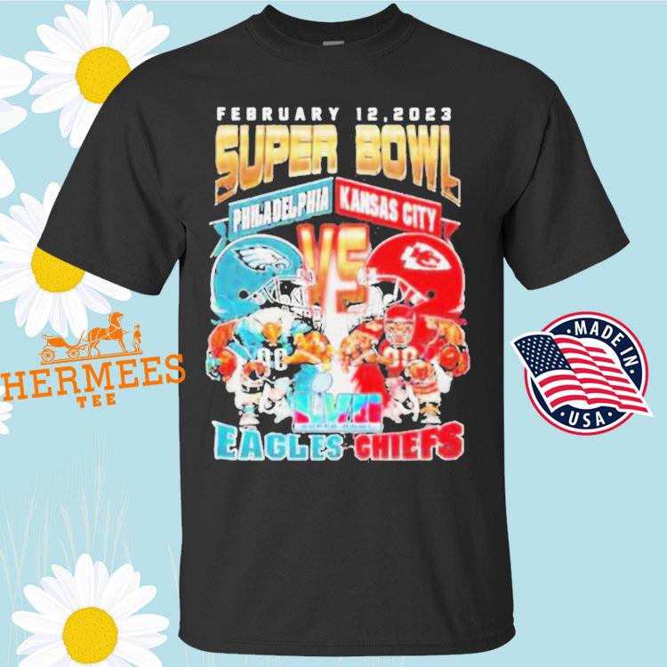 Kansas City Chiefs vs. Philadelphia Eagles Super Bowl LVII 21 February 2023  shirt - Peanutstee