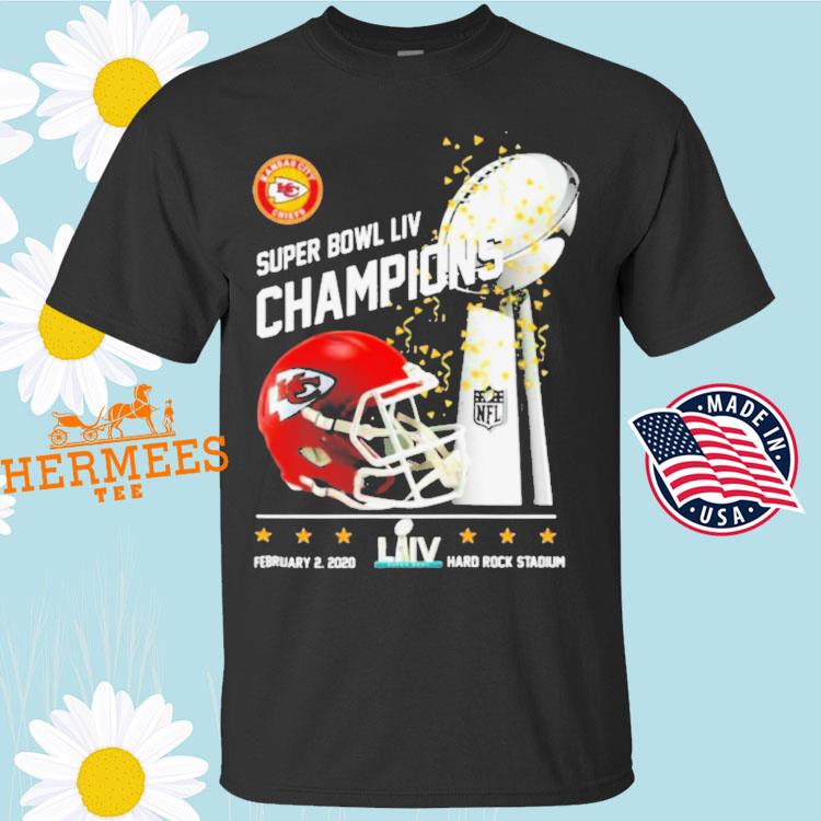 Kansas city Chiefs super bowl liv champions hard rock stadium shirt