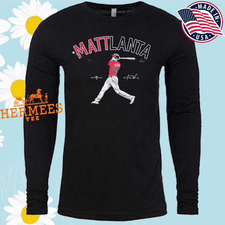 Matt Olson Atlanta Braves MLB signature shirt, hoodie, sweater and long  sleeve