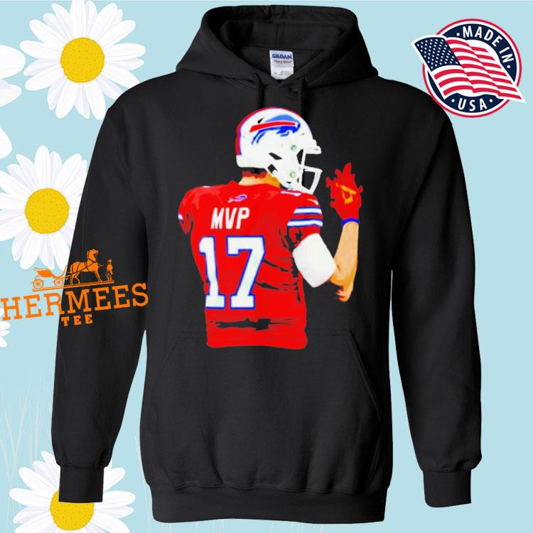 Official mvp josh allen 17 Buffalo Bills fire hand T-shirt, hoodie, sweater,  long sleeve and tank top