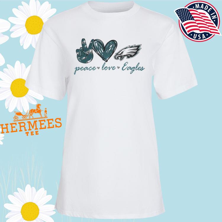 Peace Love Philadelphia Eagles T-Shirt For Women