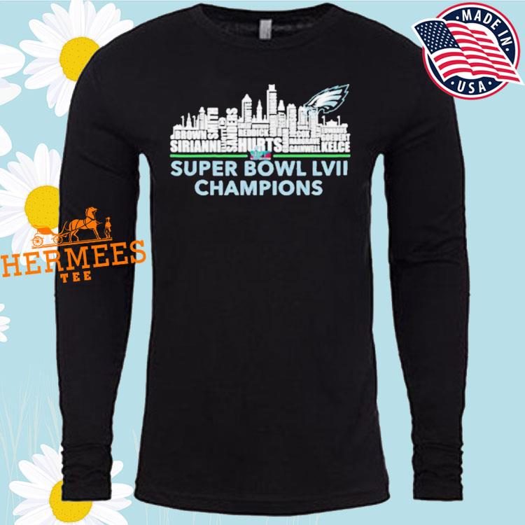 Official Philadelphia eagles super bowl lvii custom name & number shirt,  hoodie, sweater, long sleeve and tank top