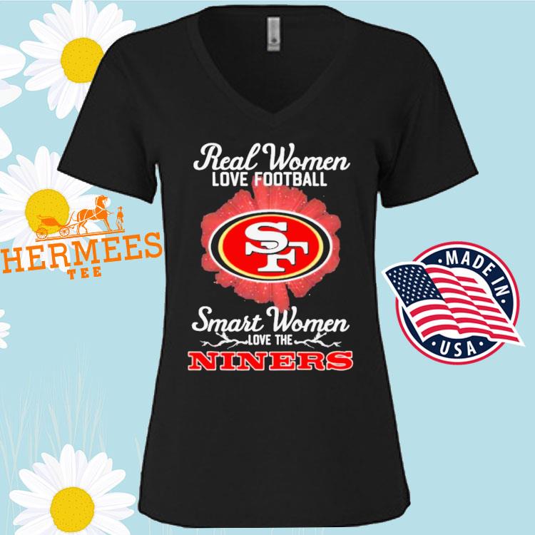 San Francisco 49ers Women's Neck Long Sleeve T Slogan V