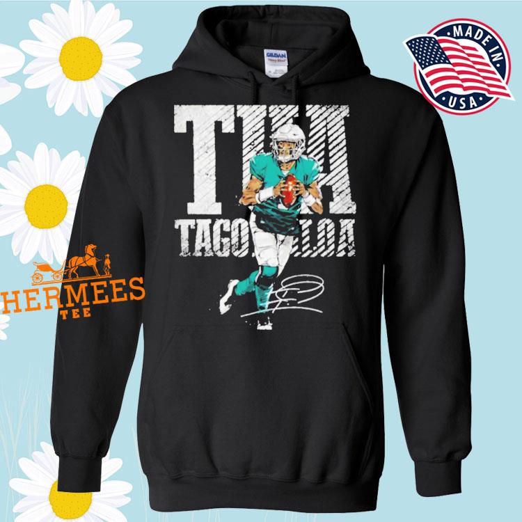 Official signature design miamI dolphins tua tagovailoa T-shirt, hoodie,  tank top, sweater and long sleeve t-shirt