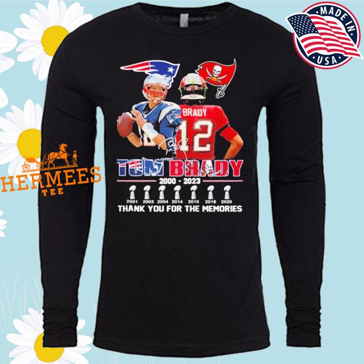 Tom Brady 2000 2023 Thank You For The Memories Shirt,, 49% OFF