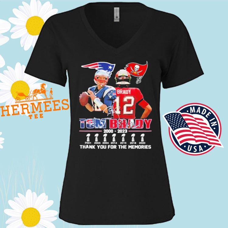 Tom Brady 2000 2023 Thank You For The Memories Shirt,, 49% OFF