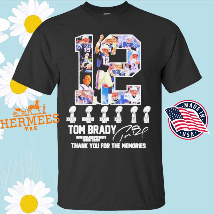 Thank you for the memories New England Patriots Tom Brady shirt