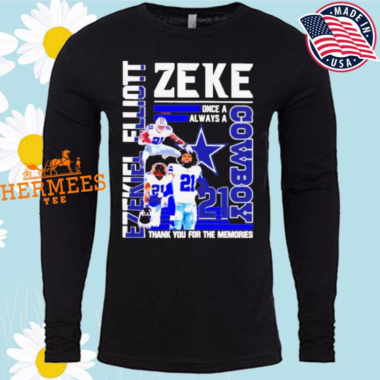 Ezekiel Elliott Zeke Cowboy thank you for the memories shirt