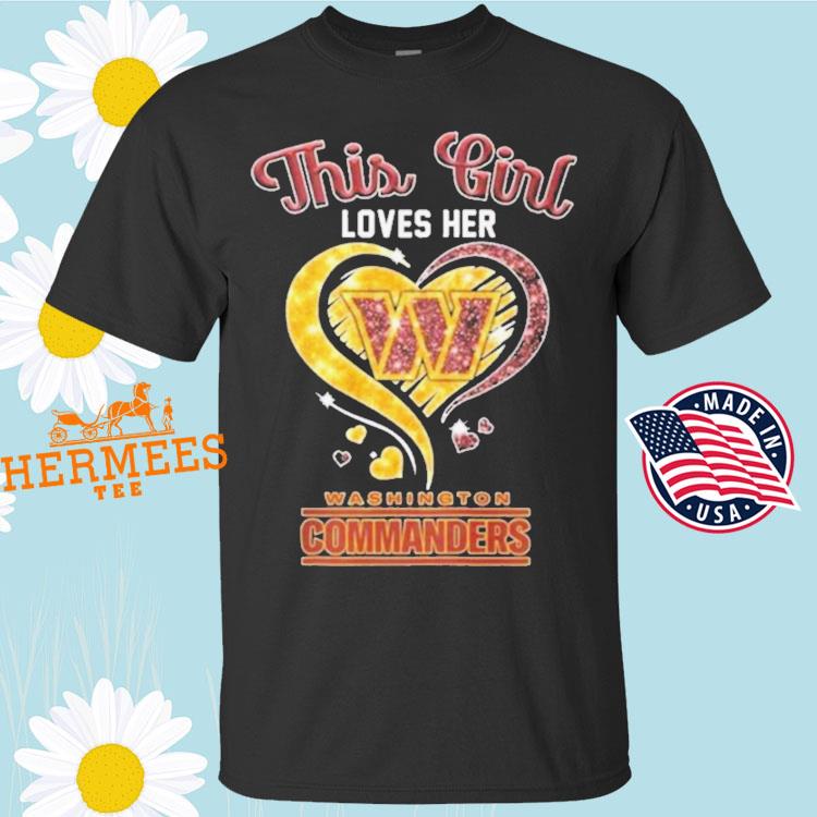 Washington Commanders go Commanders diamond heart shirt, hoodie, sweater,  long sleeve and tank top