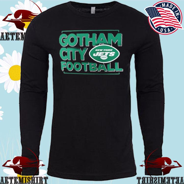 Mens New York Jets Gotham City Football Iconic Hometown Graphic T-Shirt