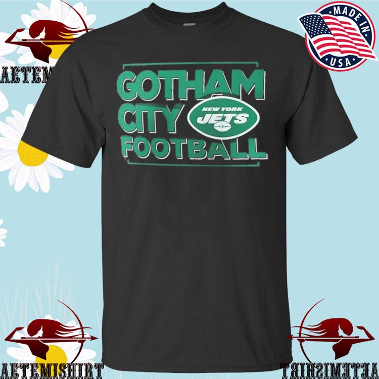 New York Jets Gotham City Football Iconic Hometown Graphic T-Shirt - Mens