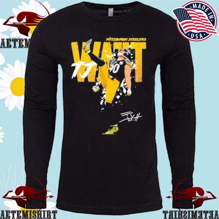 Pittsburgh Steelers T.J. Watt 90 Say Watt logo 2022 T-shirt, hoodie,  sweater, long sleeve and tank top