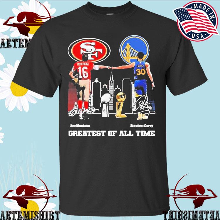 Official Joe Montana And Curry Greatest Of All Time Signatures 2023 Shirt,  hoodie, sweater and long sleeve