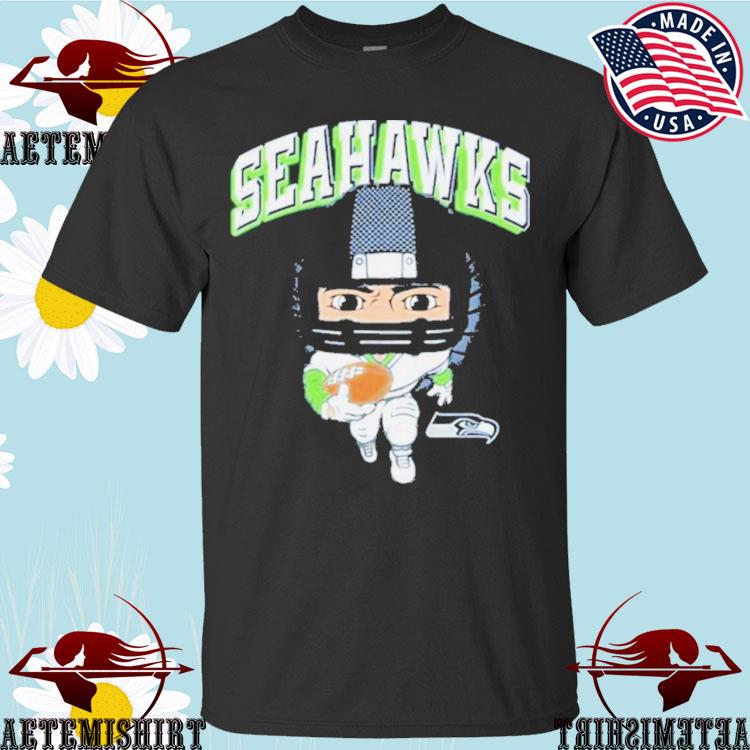 Preschool Neon Green Seattle Seahawks Team Logo Long Sleeve T-Shirt