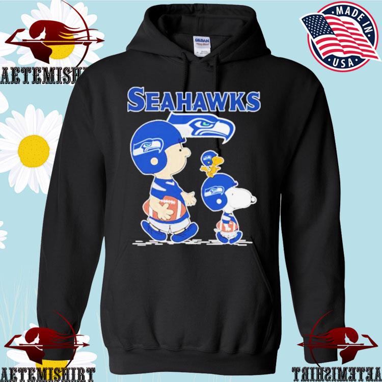 Seattle Seahawks Snoopy Plays The Football Game Shirt - Shibtee