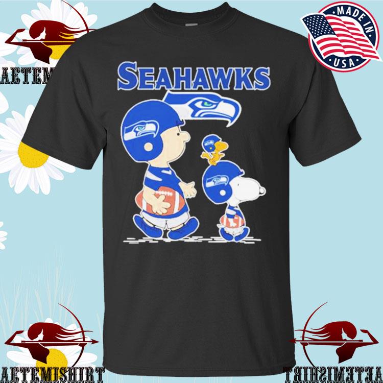 Seattle Seahawks Snoopy Plays The Football Game Shirt - Shibtee