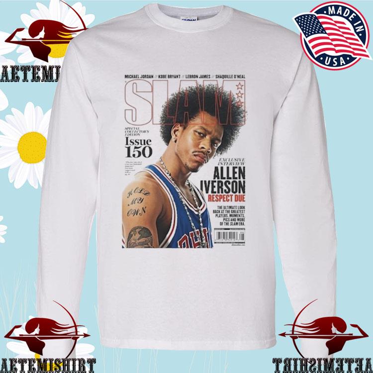 Jason kelce's mitchell ness allen iverson slam magazine shirt