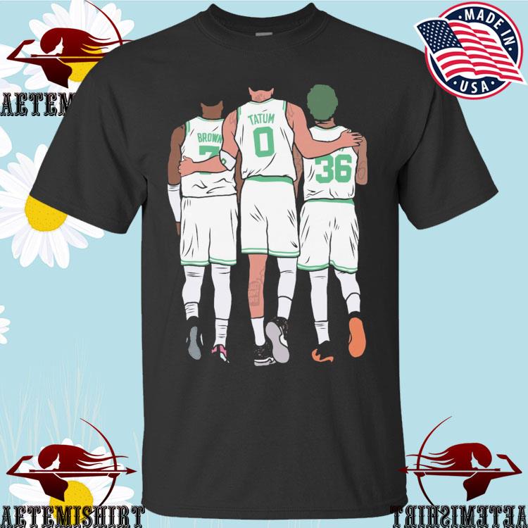 Jayson Tatum Jaylen Brown Marcus Smart tee Boston Celtics Star Players T  Shirt