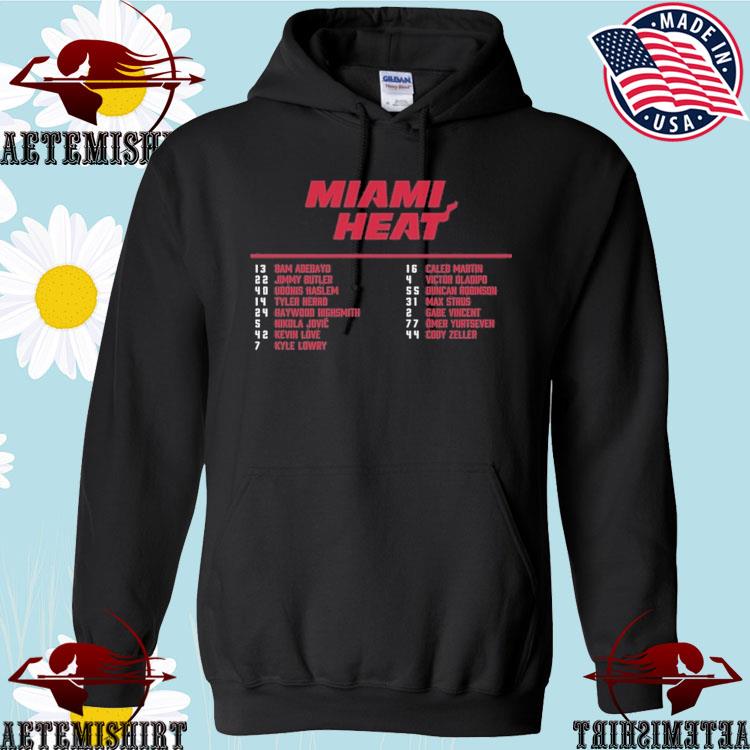 Nice Miami Heat Youth 2023 Nba Finals Roster shirt, hoodie, longsleeve,  sweatshirt, v-neck tee