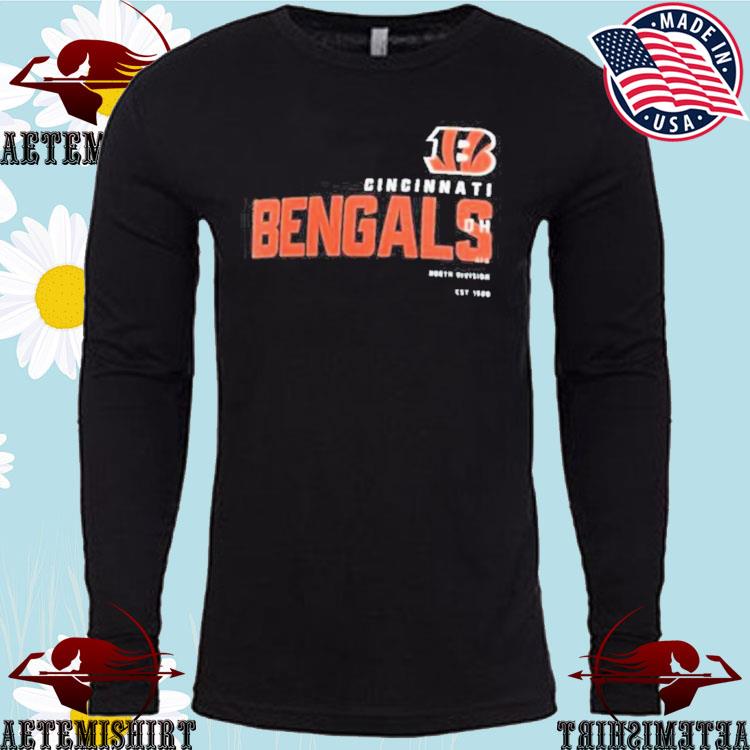 Official Nike men's cincinnatI bengals team name heather t-shirt