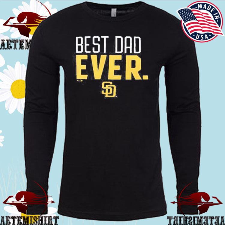 Official San Diego Padres Best Dad Ever Logo Father's Day T-Shirt