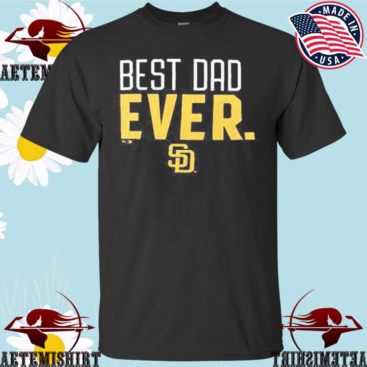 Official San Diego Padres Best Dad Ever Logo Father's Day T-Shirt