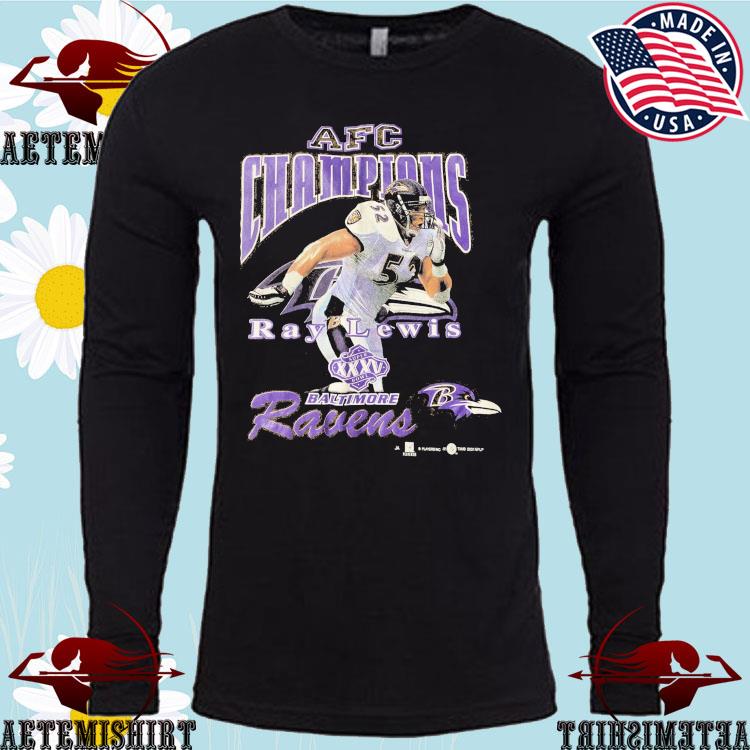 Baltimore ravens ray lewis AFC champions graphic T-shirts, hoodie