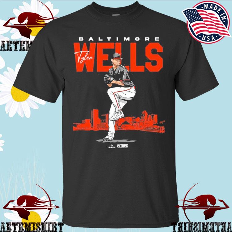 Tyler Wells Baltimore Orioles city skyline signature 2023 shirt