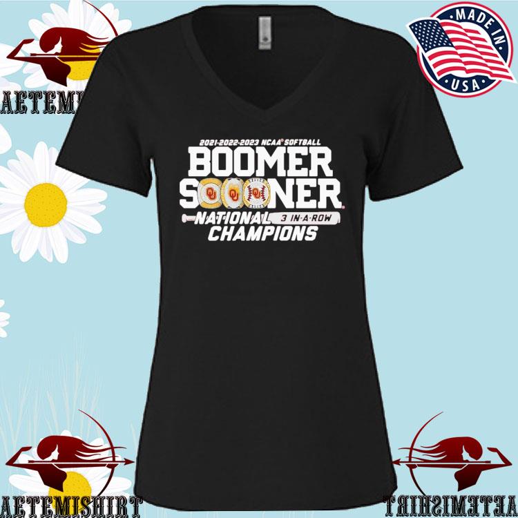 Men's Blue 84 Black Oklahoma Sooners 2022 NCAA Softball Women's College  World Series Champions Schedule T-Shirt