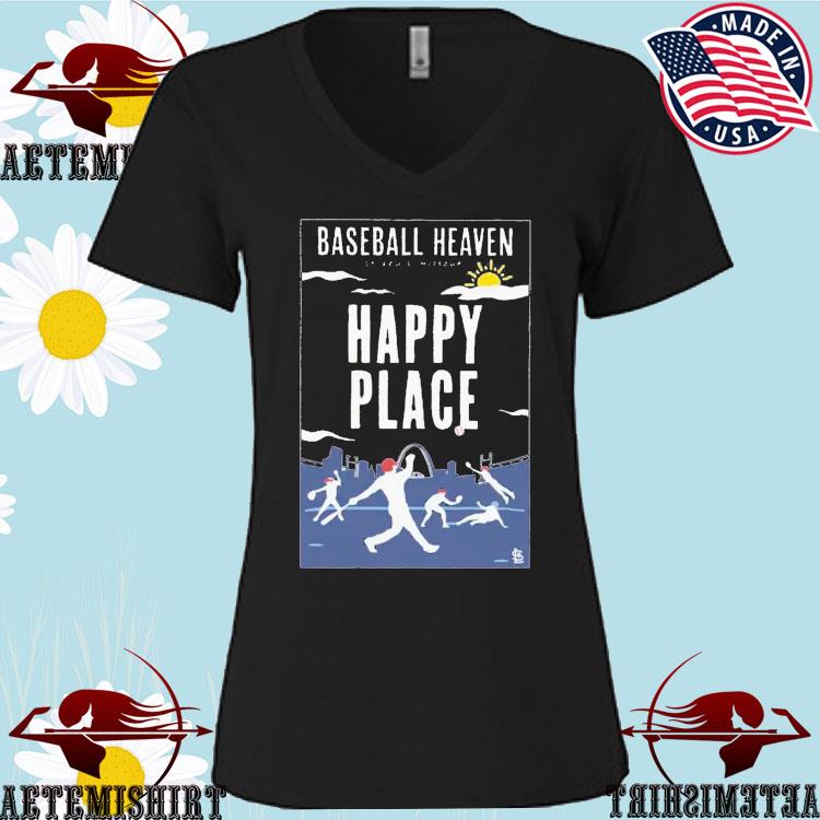 Cardinals Book Club Baseball Heaven Happy Place Shirt - Rockatee