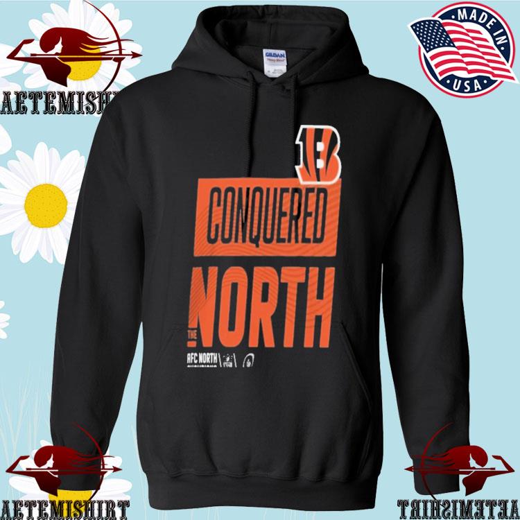 Official cincinnatI bengals conquered the north rfc north T-shirts, hoodie,  sweater, long sleeve and tank top