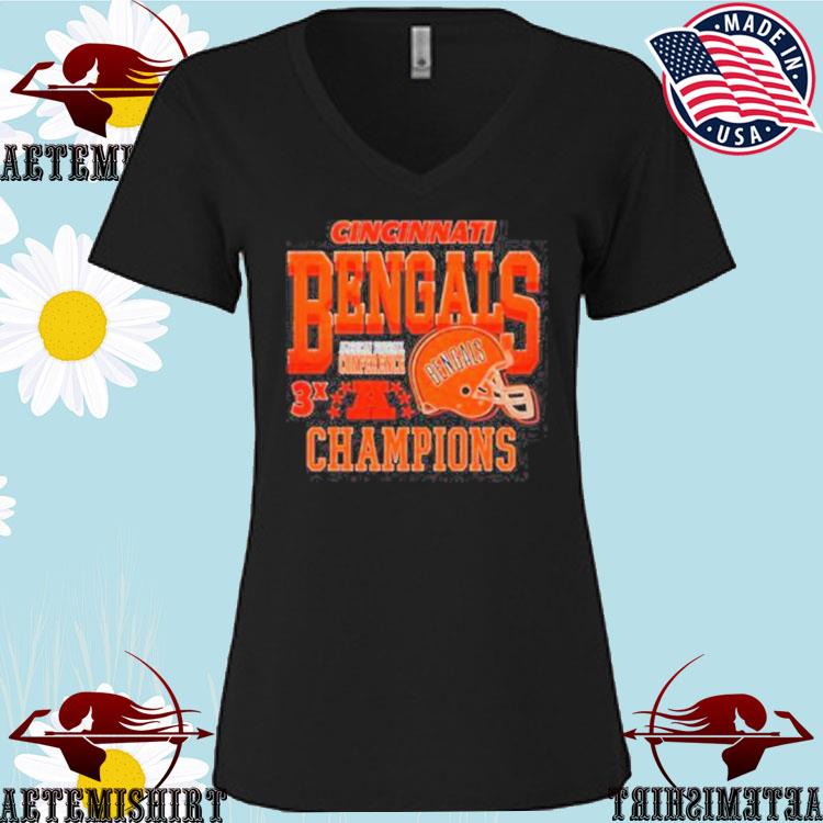 Official cincinnatI bengals vintage 3x championship T-shirts, hoodie,  sweater, long sleeve and tank top