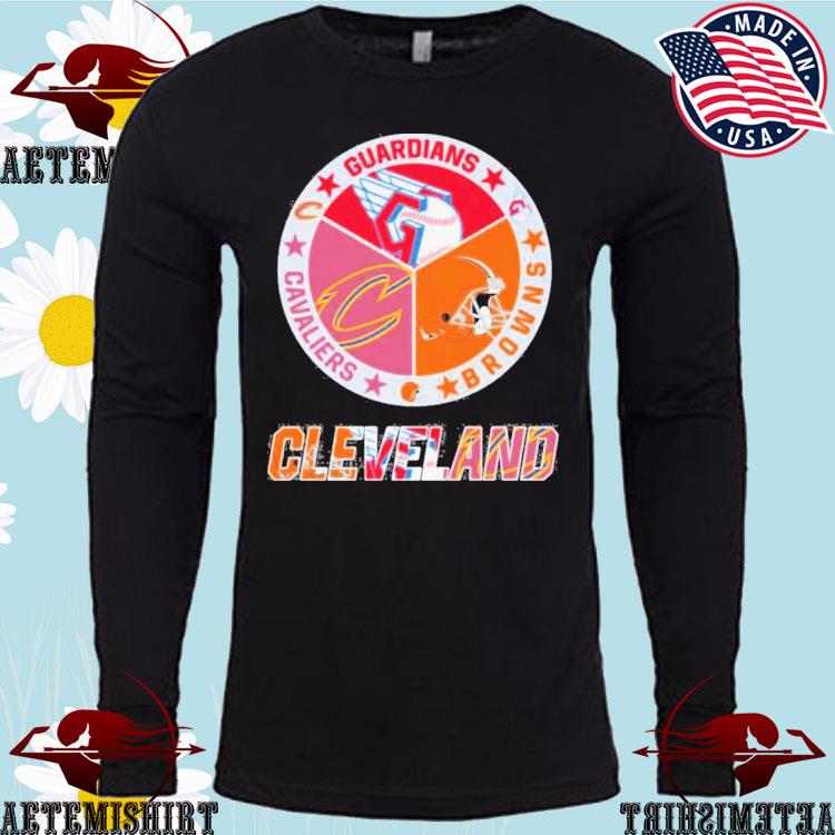 Cleveland Guardians Browns Cavaliers logo shirt, hoodie, longsleeve,  sweatshirt, v-neck tee