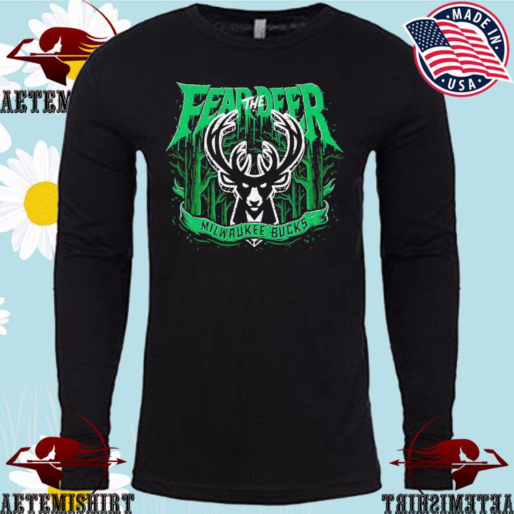Milwaukee Bucks Fear The Deer T Shirt, Custom prints store