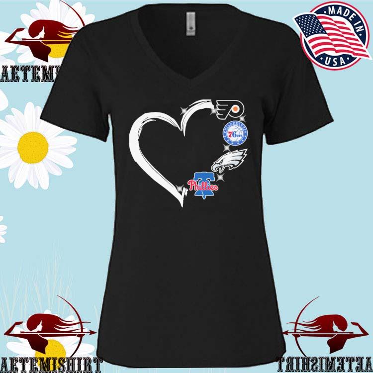 Heart philadelphia sports teams logo T-shirts, hoodie, sweater, long sleeve  and tank top