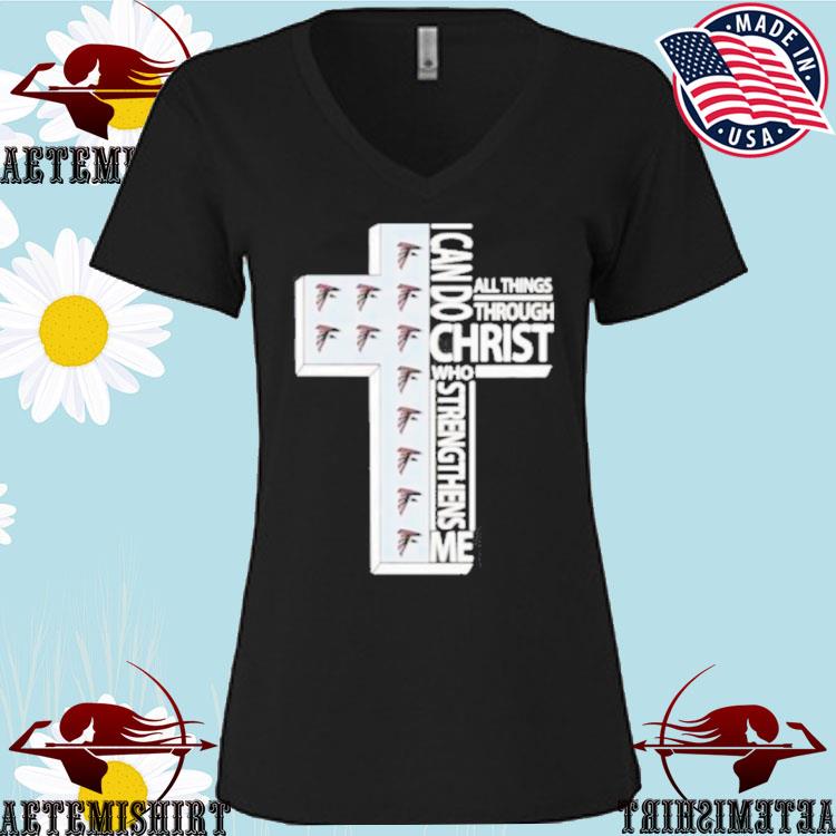 Official I can do all things through christ atlanta falcons shirt