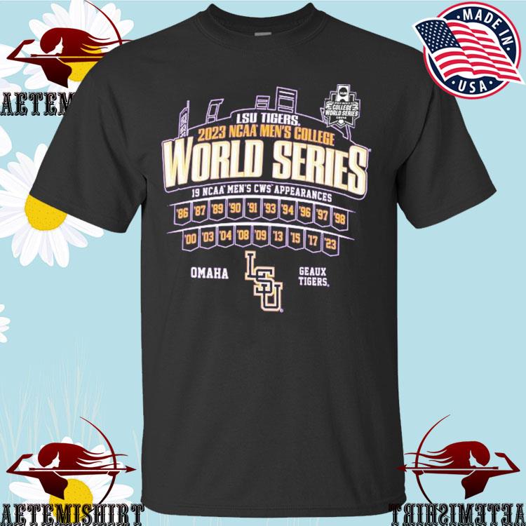 Men's College World Series 2023 LSU Tigers Omaha Summer Home Of