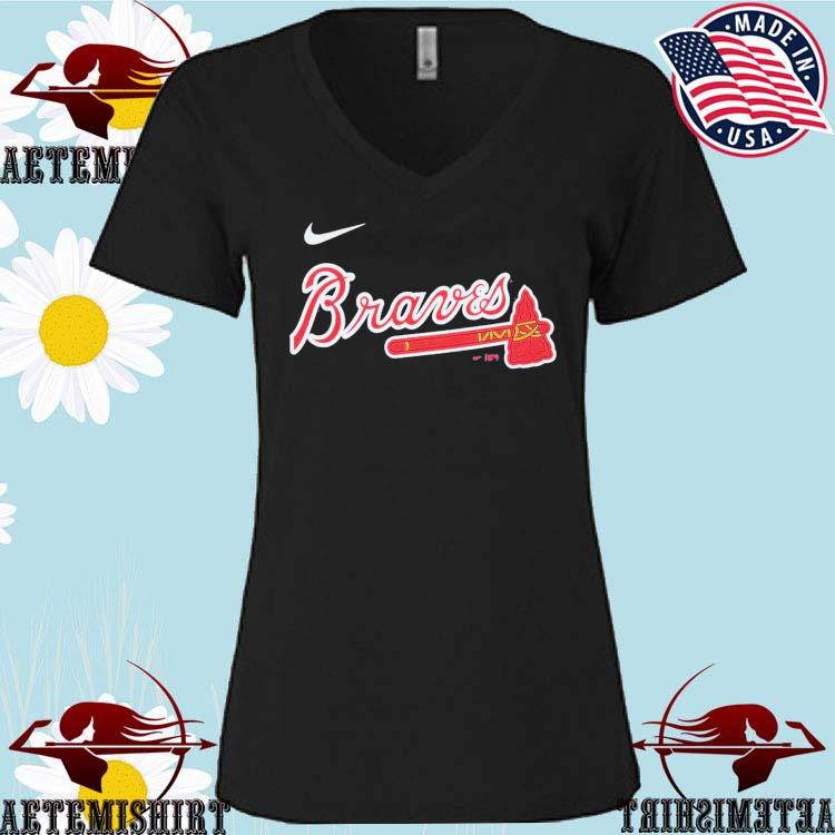 Nike Logo Atlanta Braves Shirt - High-Quality Printed Brand