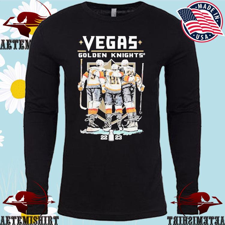 Vegas Hockey Jack Eichel Jonathan Marchessault And Shea Theodore 2023  Signatures Shirt, hoodie, longsleeve, sweatshirt, v-neck tee