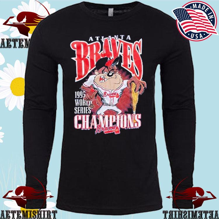 1995 Tasmanian Devil/Atlanta Braves World Series Champions T-shirt