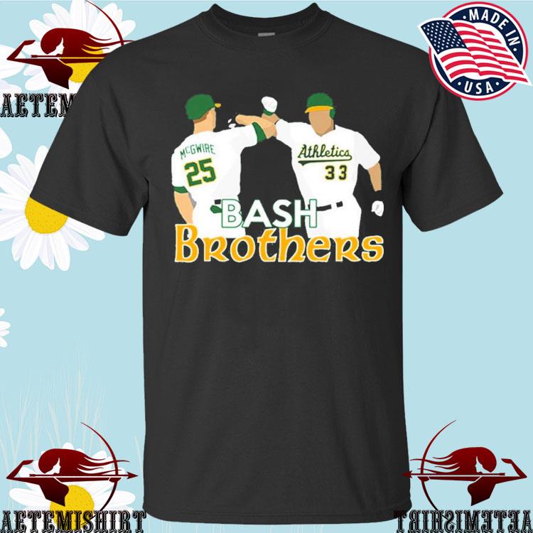 Athletics a's mark mcgwire jose canseco bash brothers T-shirt